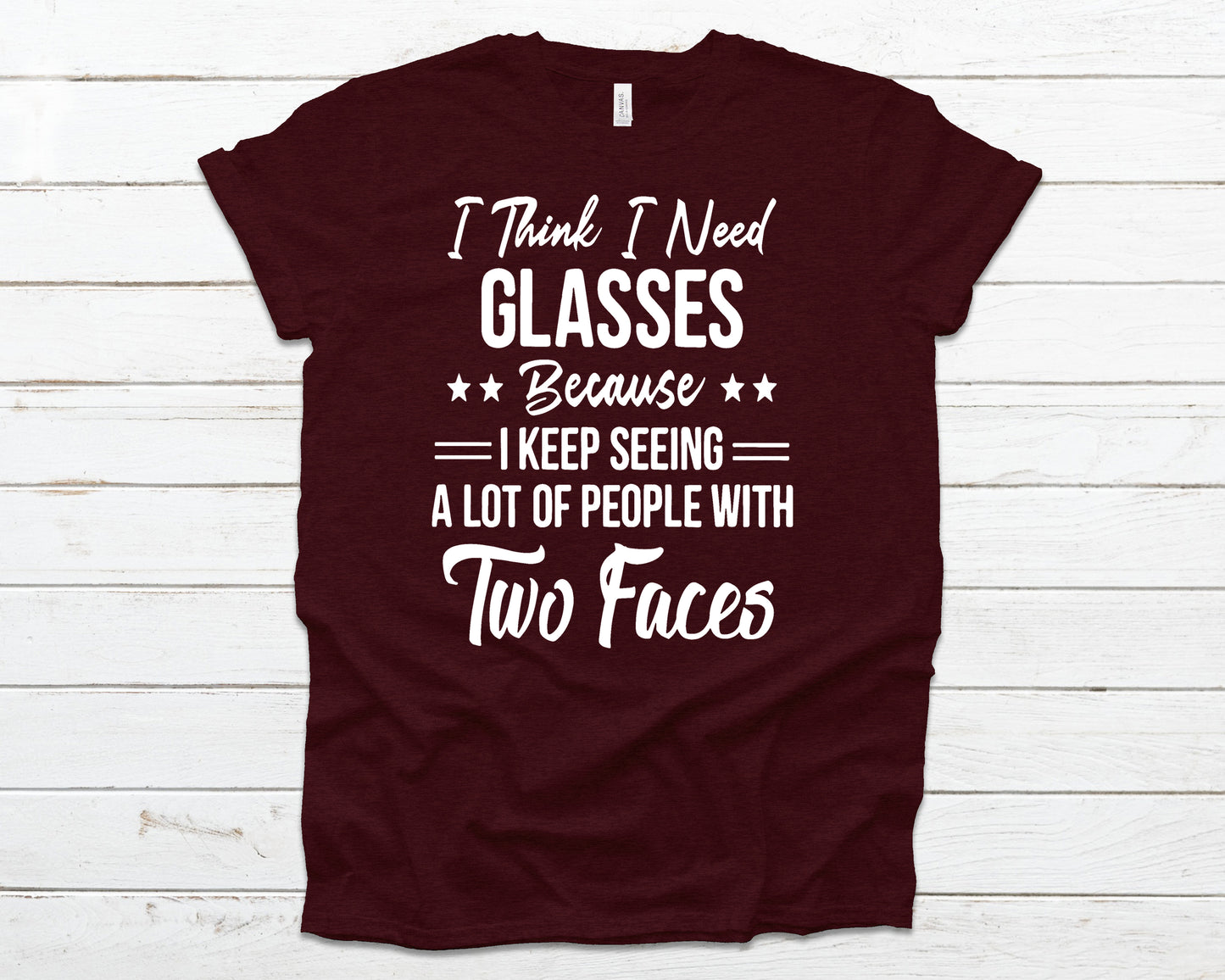 I think I need glasses because I keep seeing a lot of people with two faces