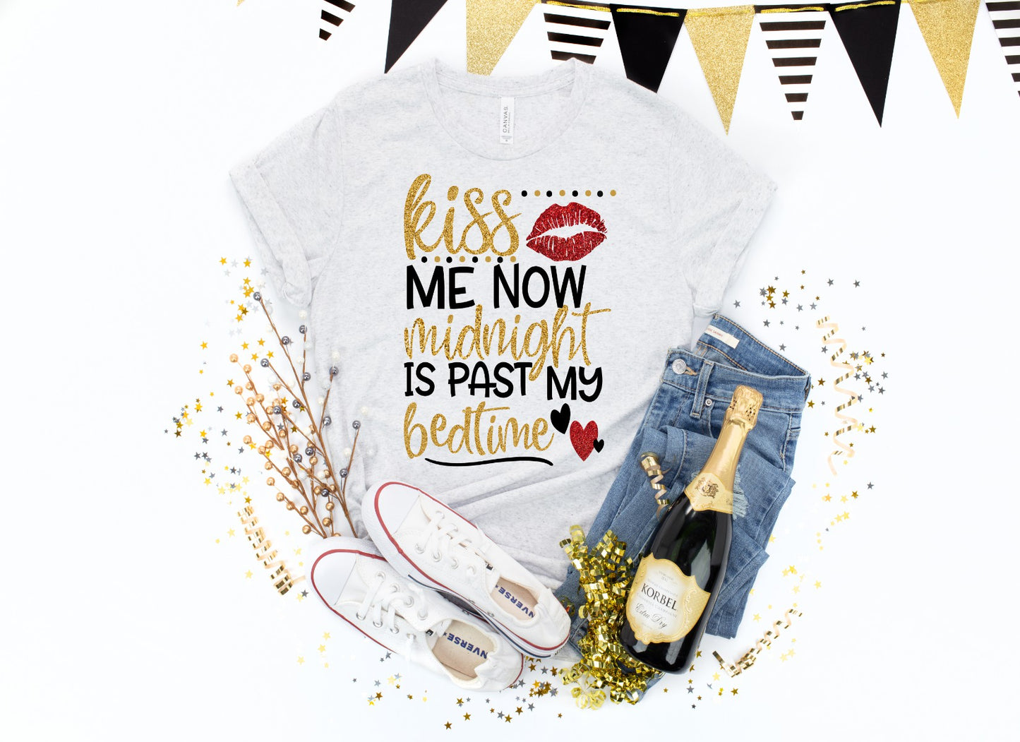 Kiss me now midnight is past my bedtime - New Years