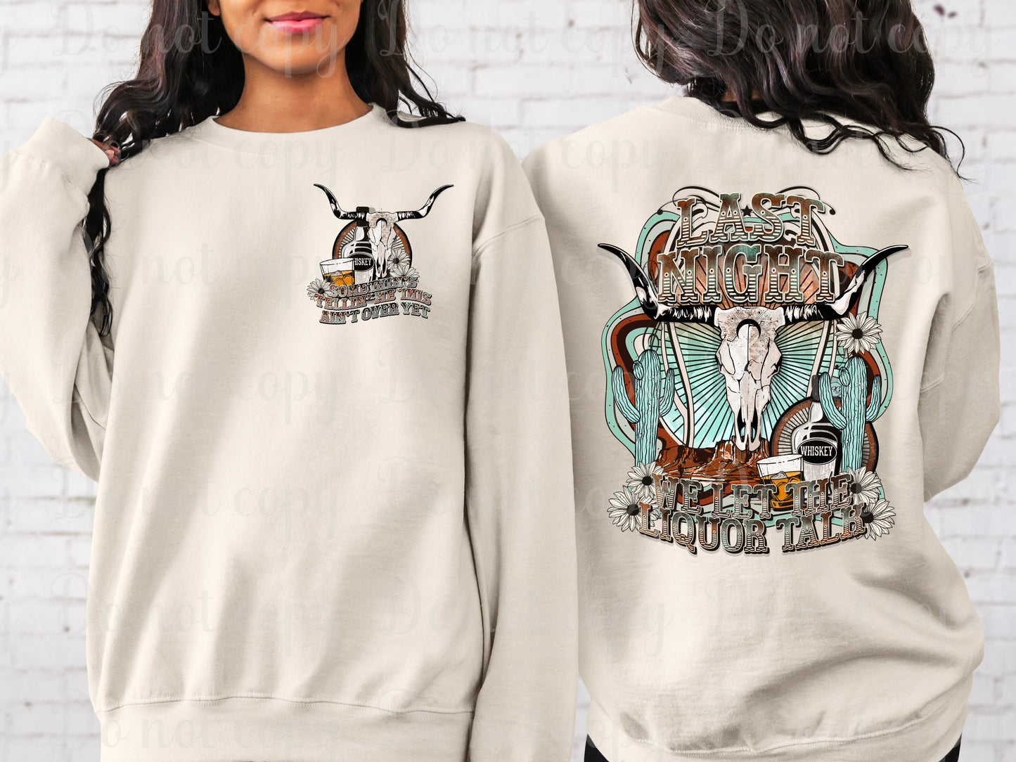 Last night we let the liquor talk color front and back set *DREAM TRANSFER* DTF