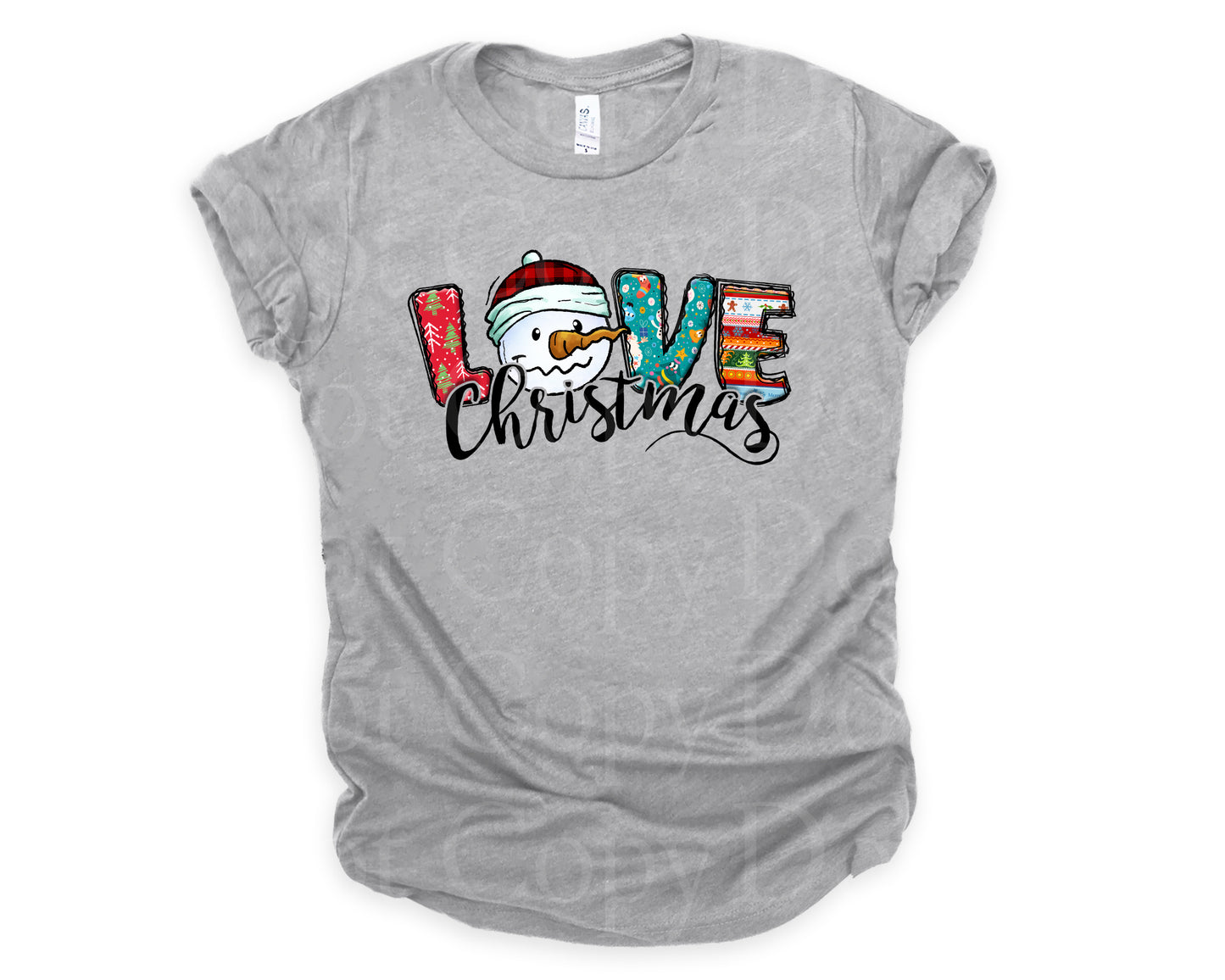 Love Christmas snowman face *DREAM TRANSFER* DTF