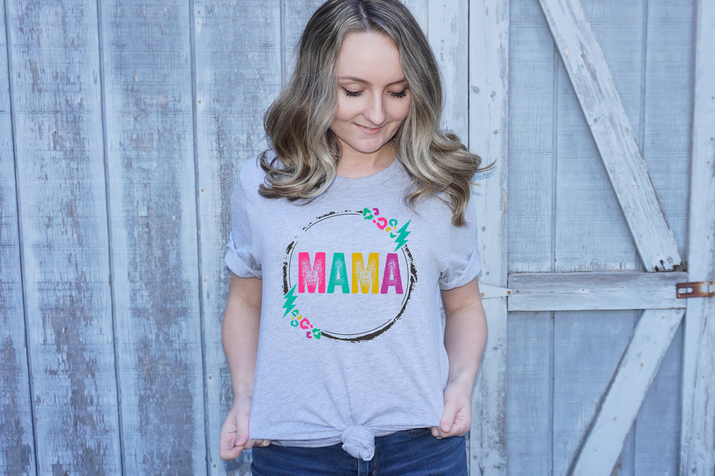 Mama leopard color circle *DREAM TRANSFER* DTF