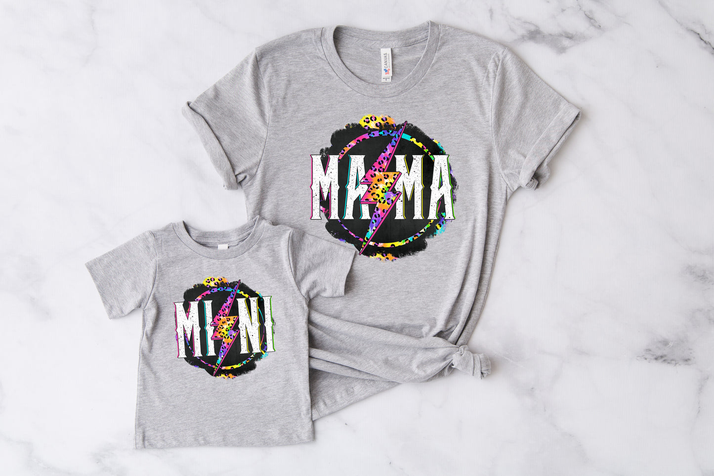 Mama OR Mini leopard circle *Choose from drop down menu *DREAM TRANSFER* DTF