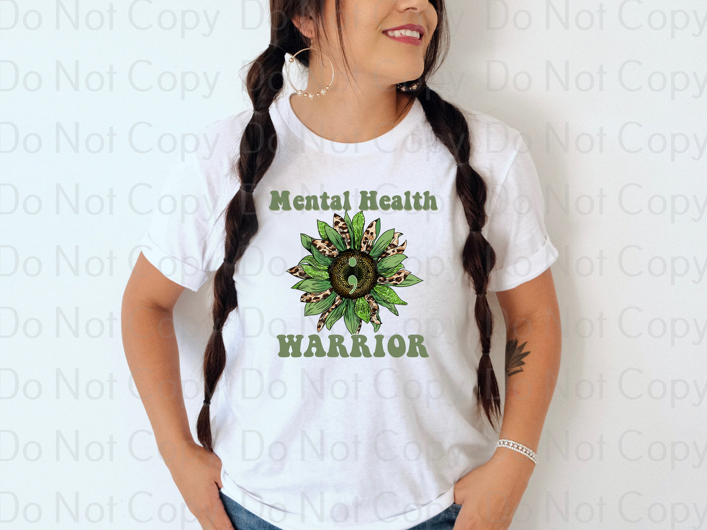 Mental health warrior sunflower *DREAM TRANSFER* DTF