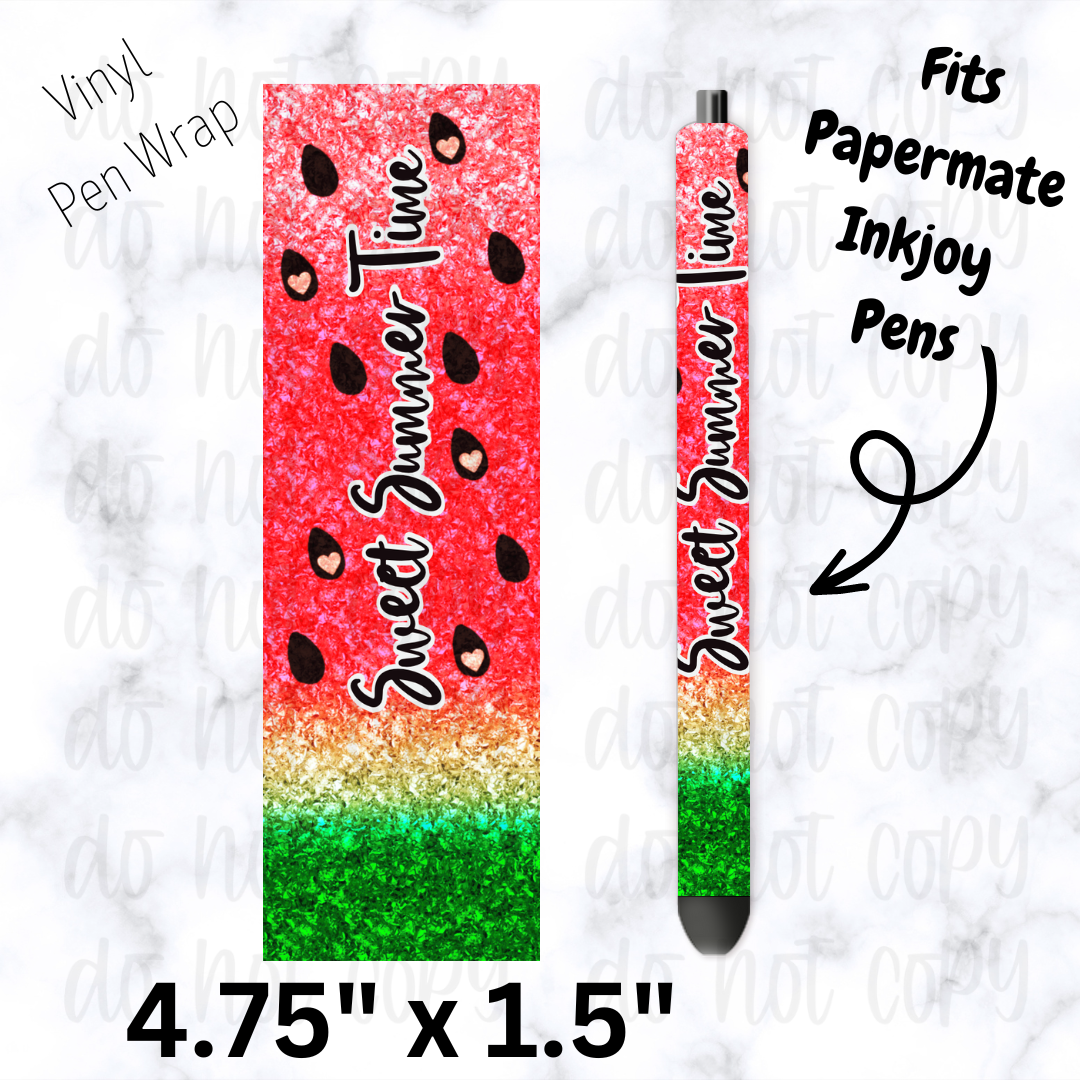 Sweet summer time watermelon pen wrap