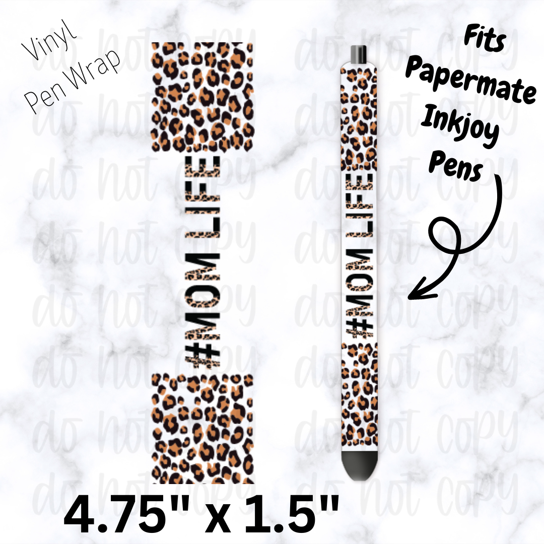 Momlife brown and black leopard pen wrap
