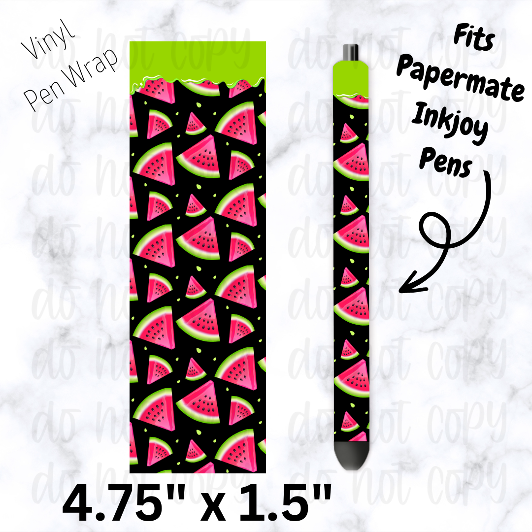 Black watermelon pen wrap