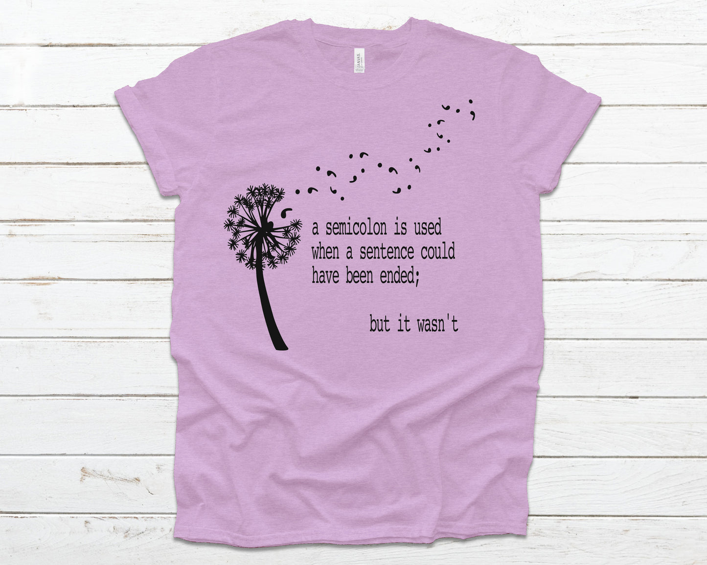 Semicolon dandelion suicide awareness
