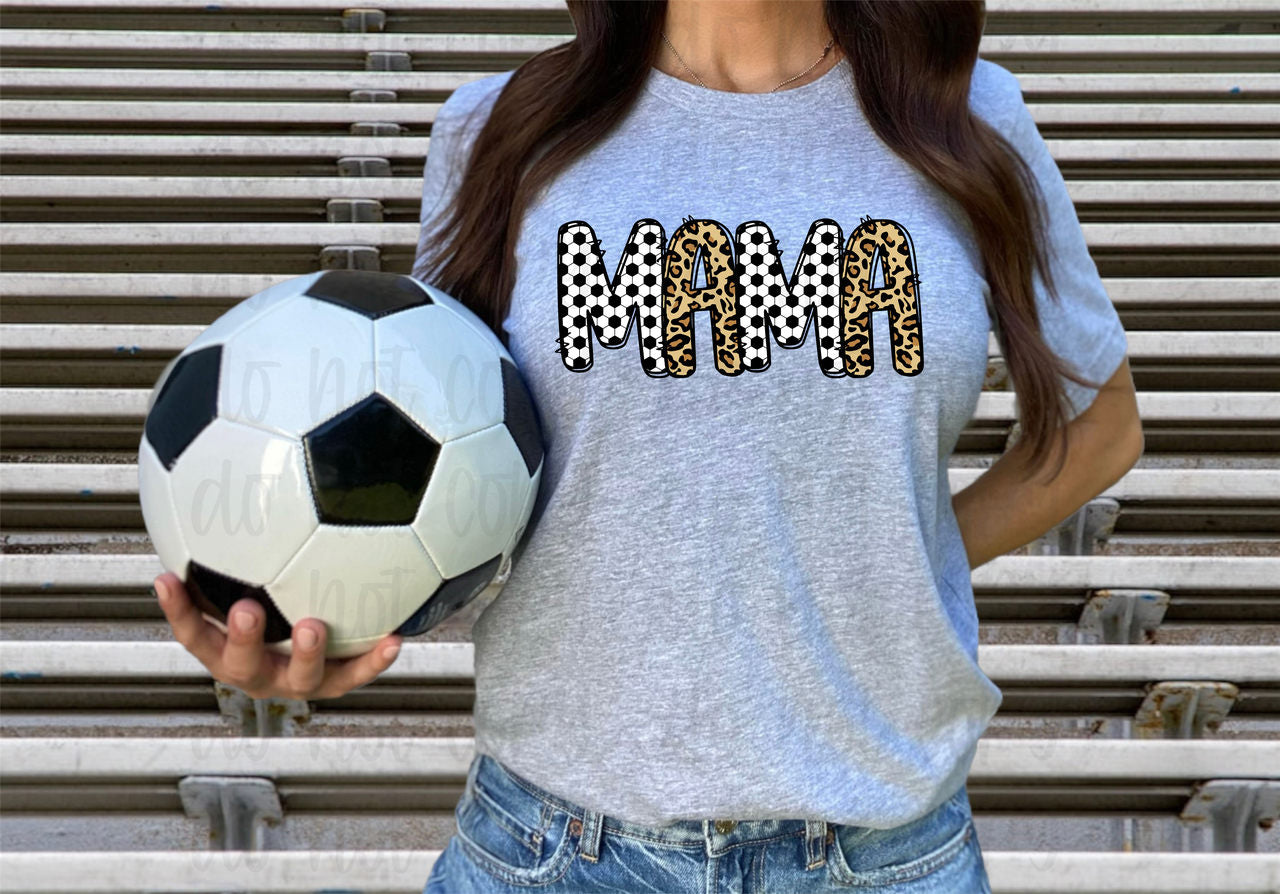 Mama leopard soccer *DREAM TRANSFER* DTF
