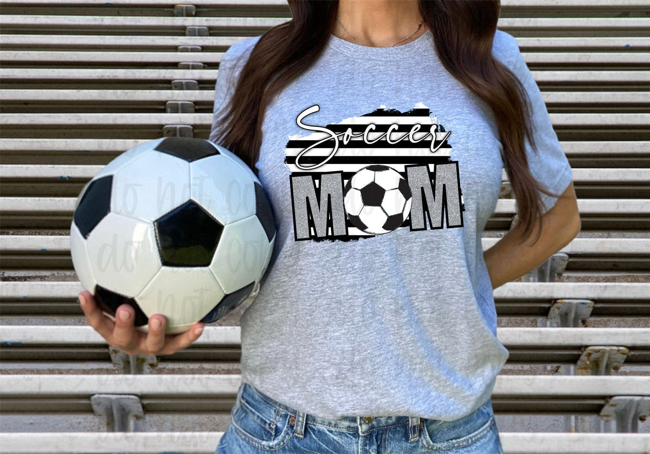 Soccer mom striped *DREAM TRANSFER* DTF