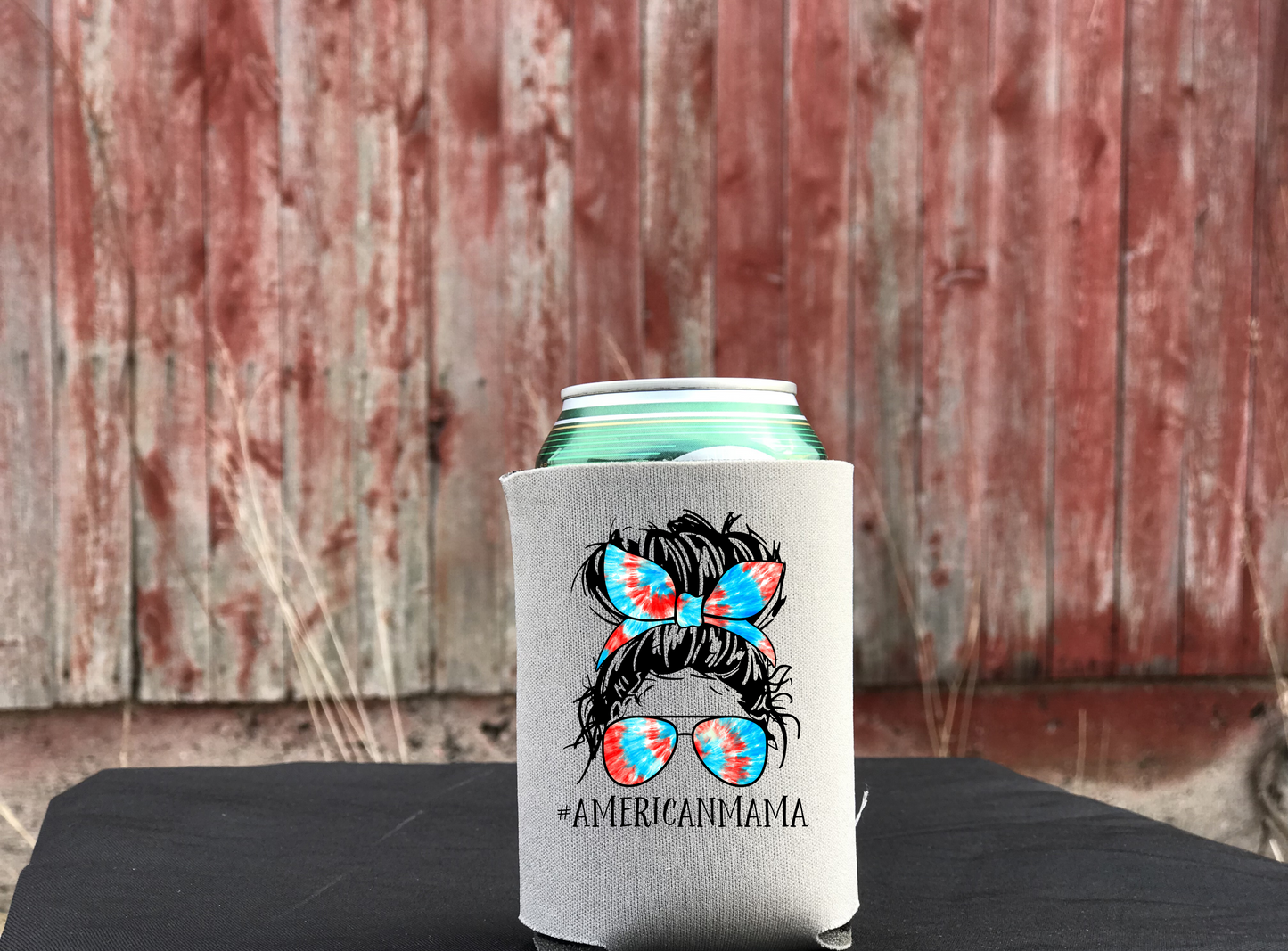 American Mama bun tie dye *DREAM TRANSFER* DTF