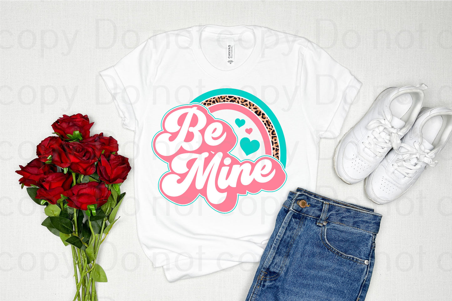 Be mine pink valentine rainbow *DREAM TRANSFER* DTF