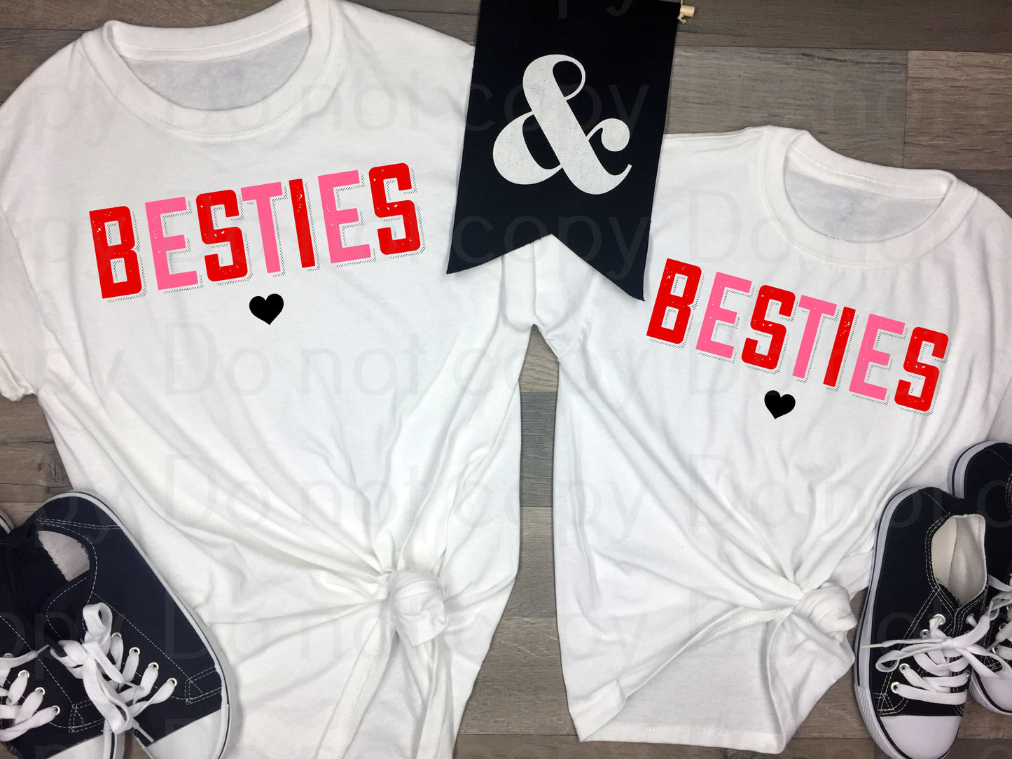 Besties pink and red *DREAM TRANSFER* DTF