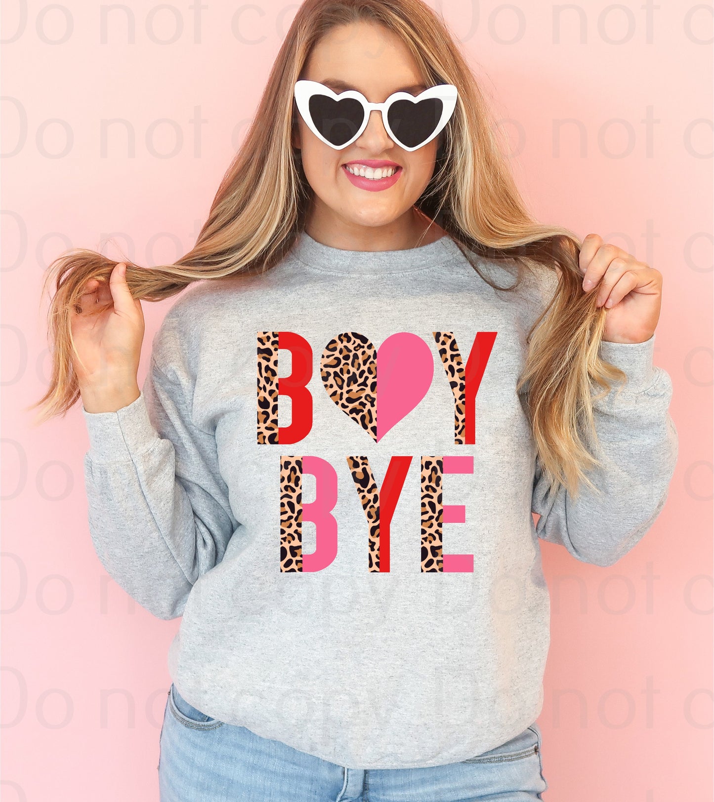 Boy bye leopard pink and red *DREAM TRANSFER* DTF