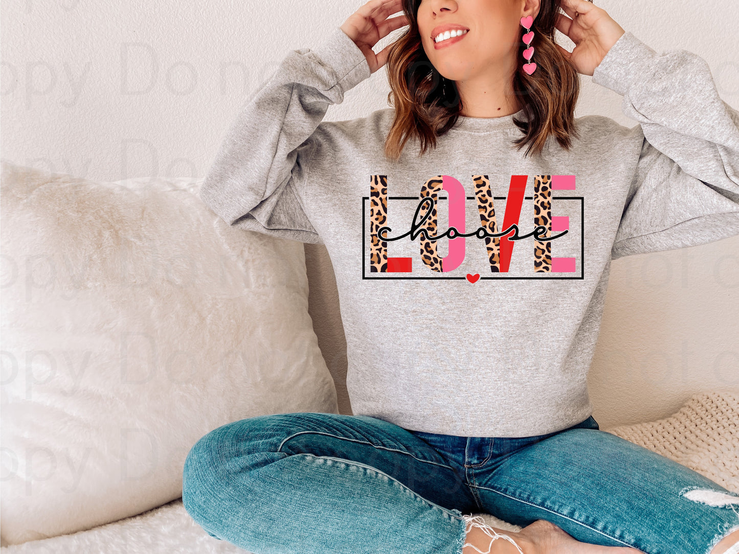 Choose love leopard *DREAM TRANSFER* DTF