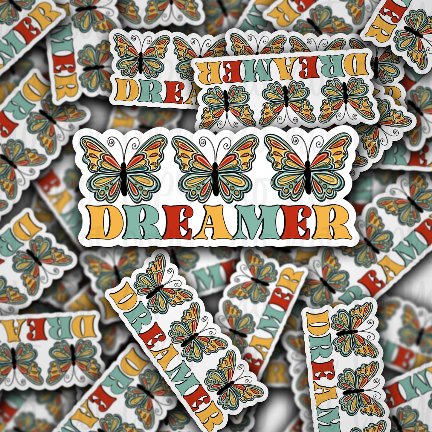 Dreamer butterfly Die cut sticker 3-5 Business Day TAT