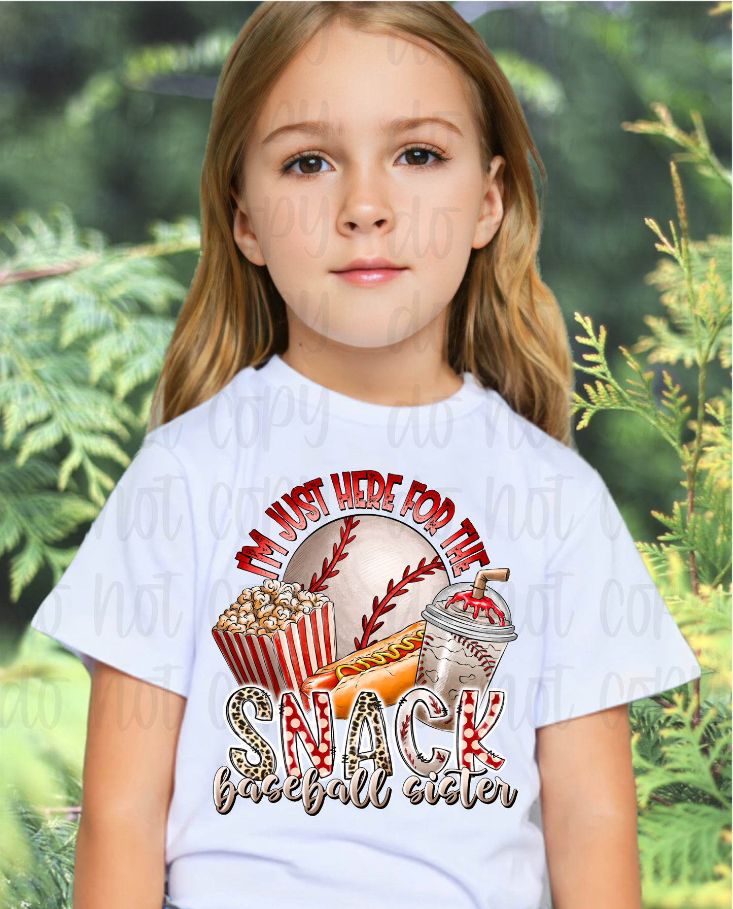 I'm just here for the snacks baseball sister *DREAM TRANSFER* DTF