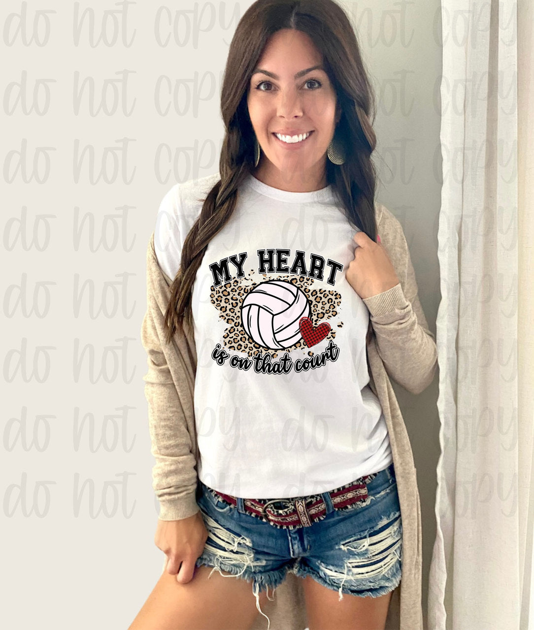 My heart is on that court Volleyball *DREAM TRANSFER* DTF