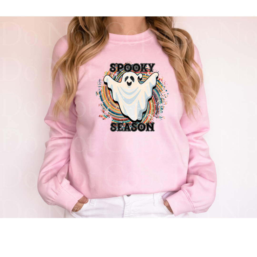 Spooky season ghost multicolor *DREAM TRANSFER* DTF