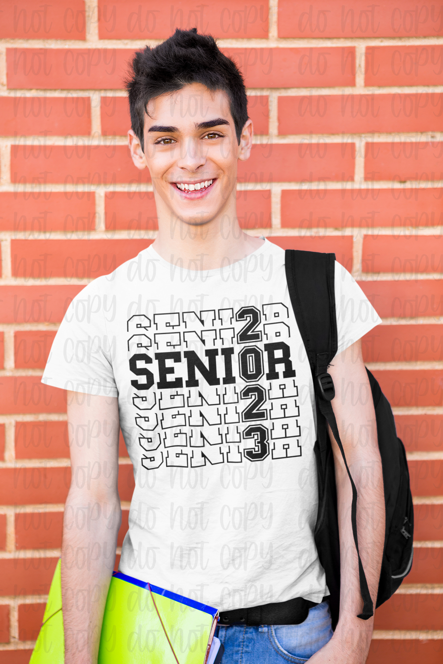 Senior stacked black 2023 *DREAM TRANSFER* DTF