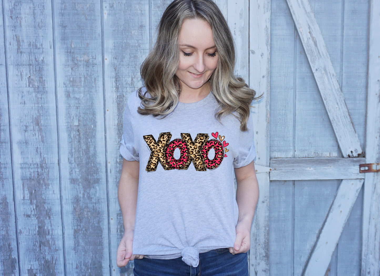 Xoxo leopard Valentine's Day DTF *Dream Transfer*