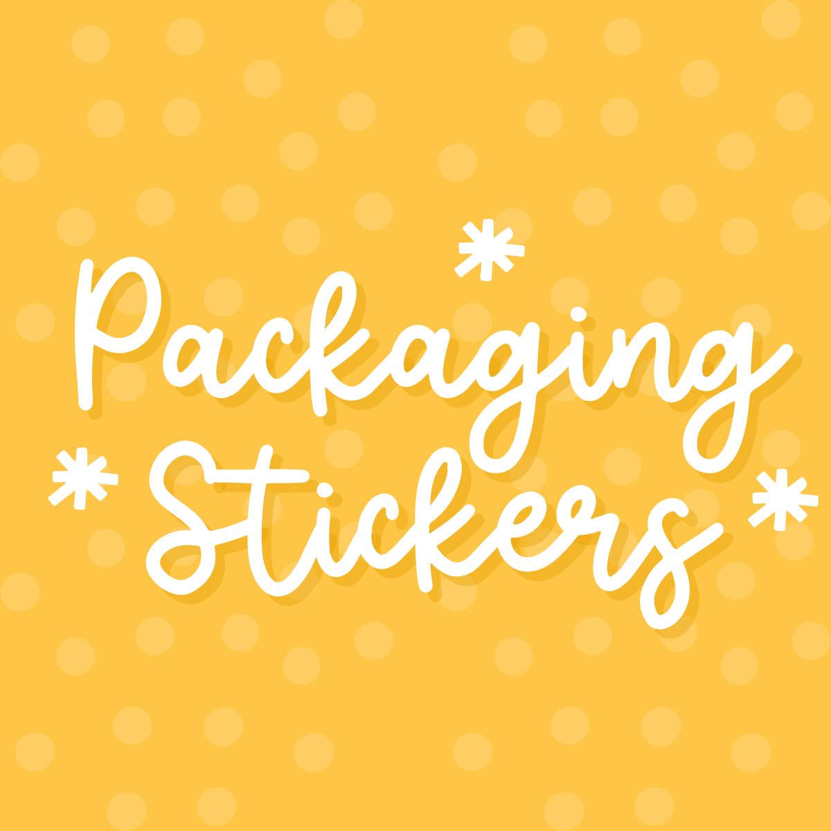 Packaging sticker sheets