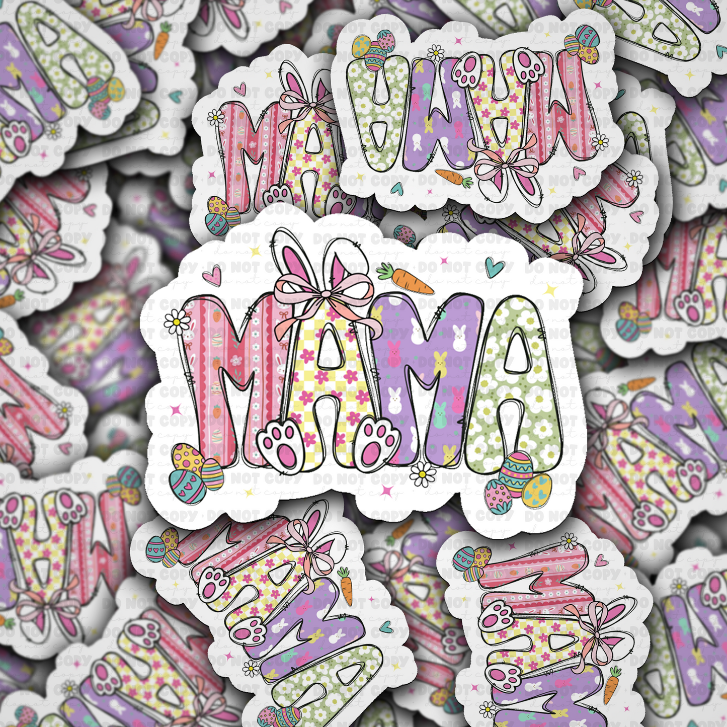 DS - 2603 Mama Easter Die Cut sticker