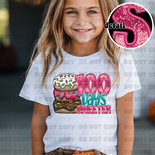 3307 - 100 Days sweeter donuts *DREAM TRANSFER* DTF