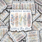 DS 2730 - Praying Mama watching them bloom Die Cut sticker