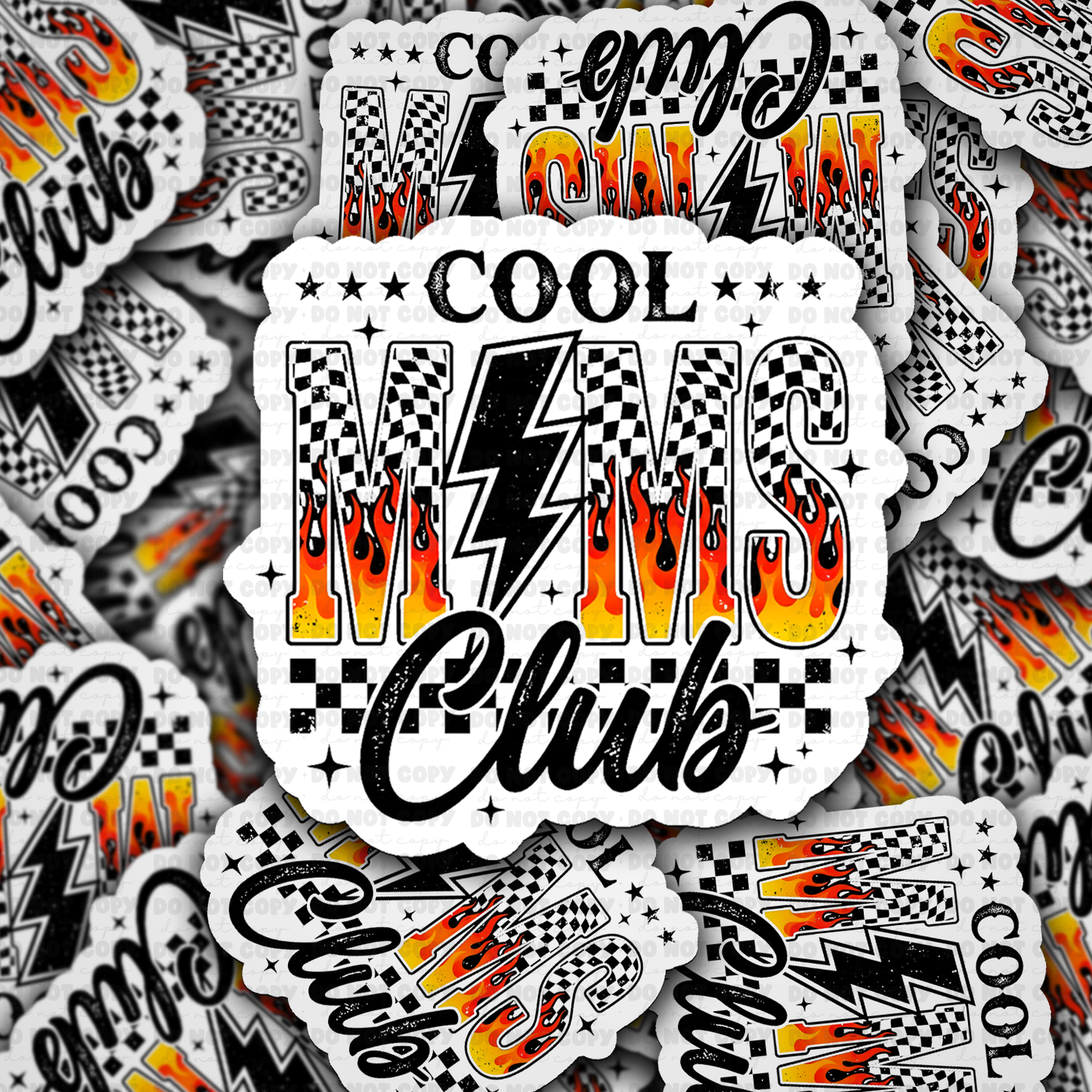 DS 2829 - Cool moms club Die Cut sticker