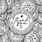 DS - 2421 Hand made with love thank you for supporting my small business Die Cut Sticker