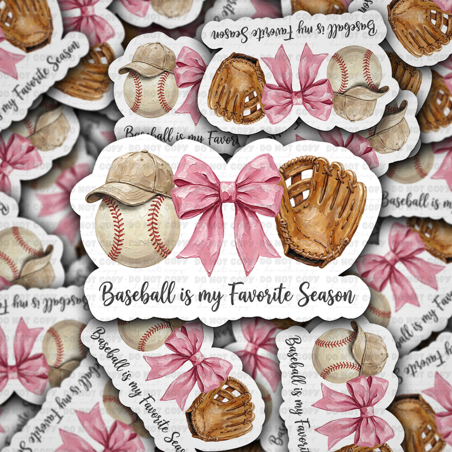 DS - 2682 Football is my favorite season Die Cut sticker