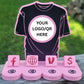 T-Shirt Social Media and Payment Stand - Tap to go to Business Info *Custom to fit your brand*