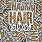 DS 2764 - Hair Stylist Die Cut sticker