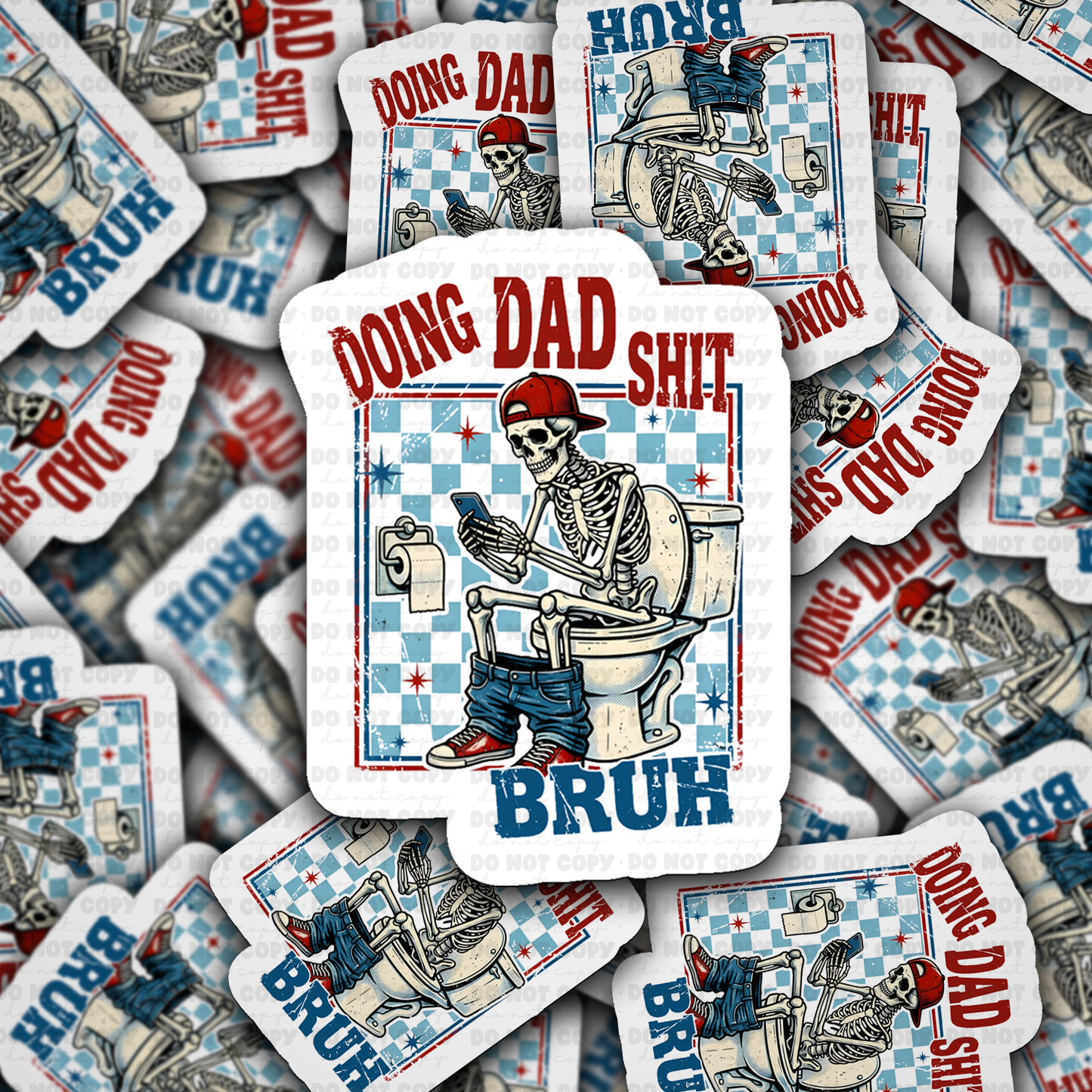 DS 3056 - Doing Dad Die Cut sticker