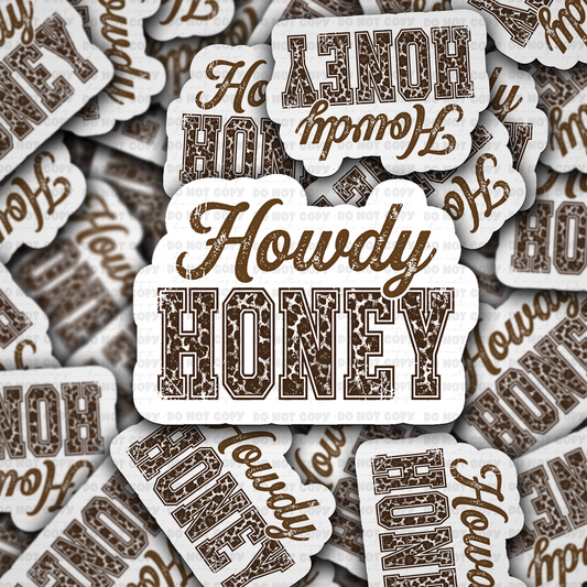 DS 3265 - Howdy Honey Die Cut sticker