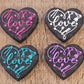 001FB Love hair Stylist heart Focal Bead (choose your color)