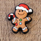 008FB Gingerbread man Focal Bead
