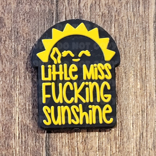 009FB Little miss fucking sunshine Focal Bead