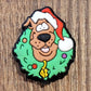 012FB Christmas wreath Focal Bead