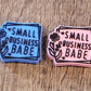 022FB Small business babe Focal Bead (Choose color)