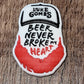 032FB Beer never broke bearded man Focal Bead