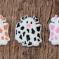 033FB Cow print ghost Focal Bead (choose color)