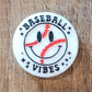 124FB Baseball vibes Focal Bead