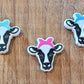 127FB Cow with headband Focal Bead (Choose Color)