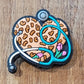 138FB Leopard heart stethoscope doctor nurse Focal Bead