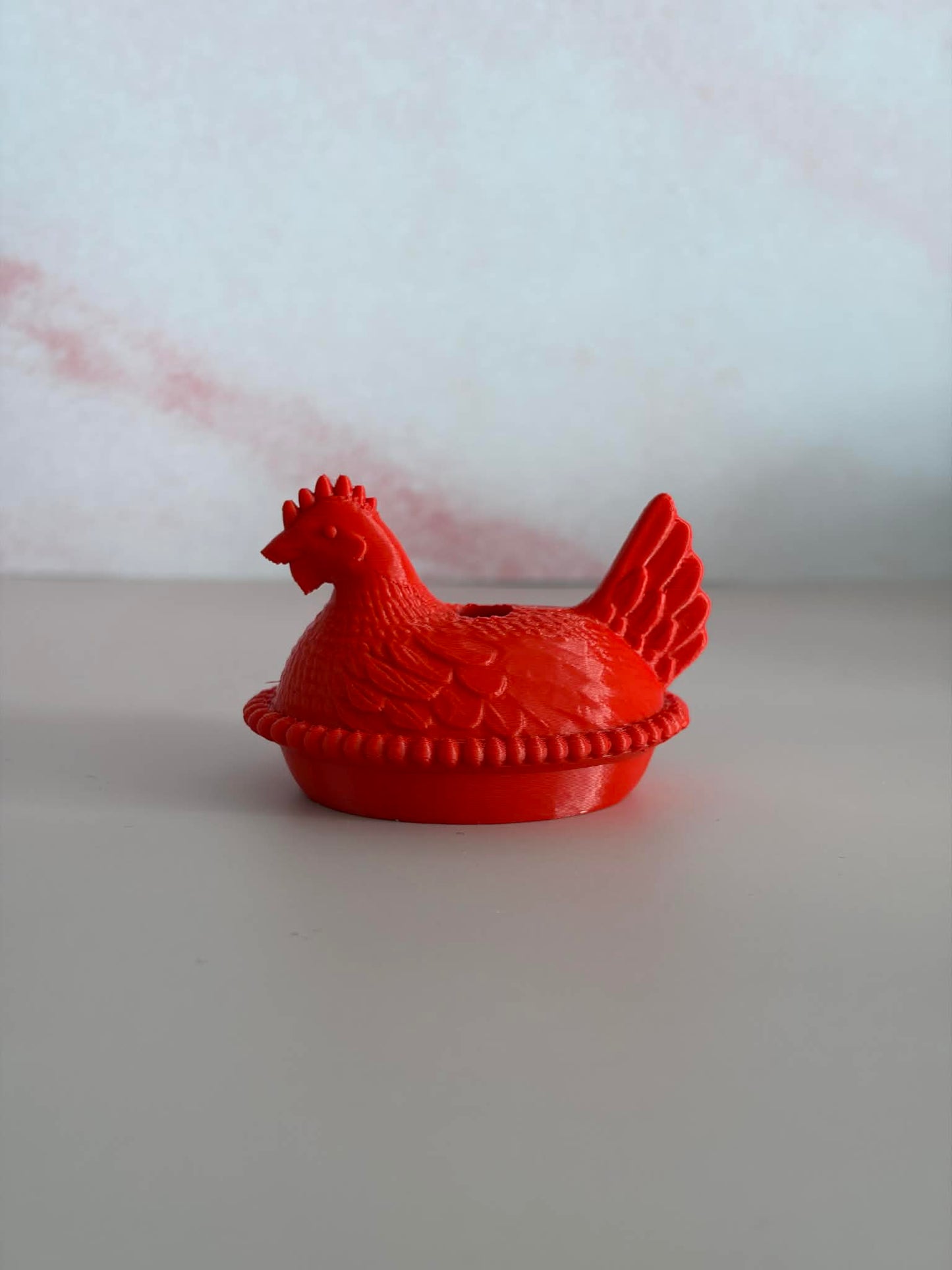 Hen on a nest straw topper