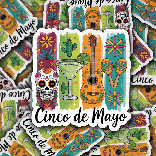 DS 2827 - Cinco de mayo Die Cut sticker