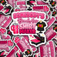 DS - 2663 Somebody's bomb ass shirt maker Die Cut sticker