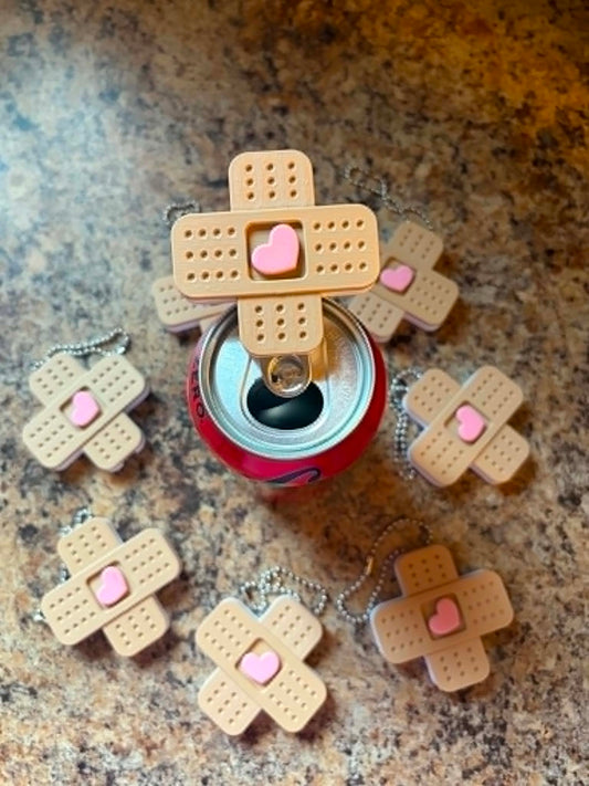 Bandage can tab opener keychain (Nurse, Doctor, Etc)