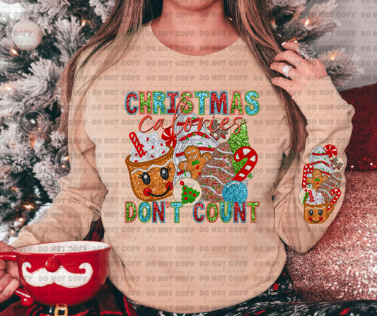3033 Christmas Calories Don't Count  *DREAM TRANSFER* DTF